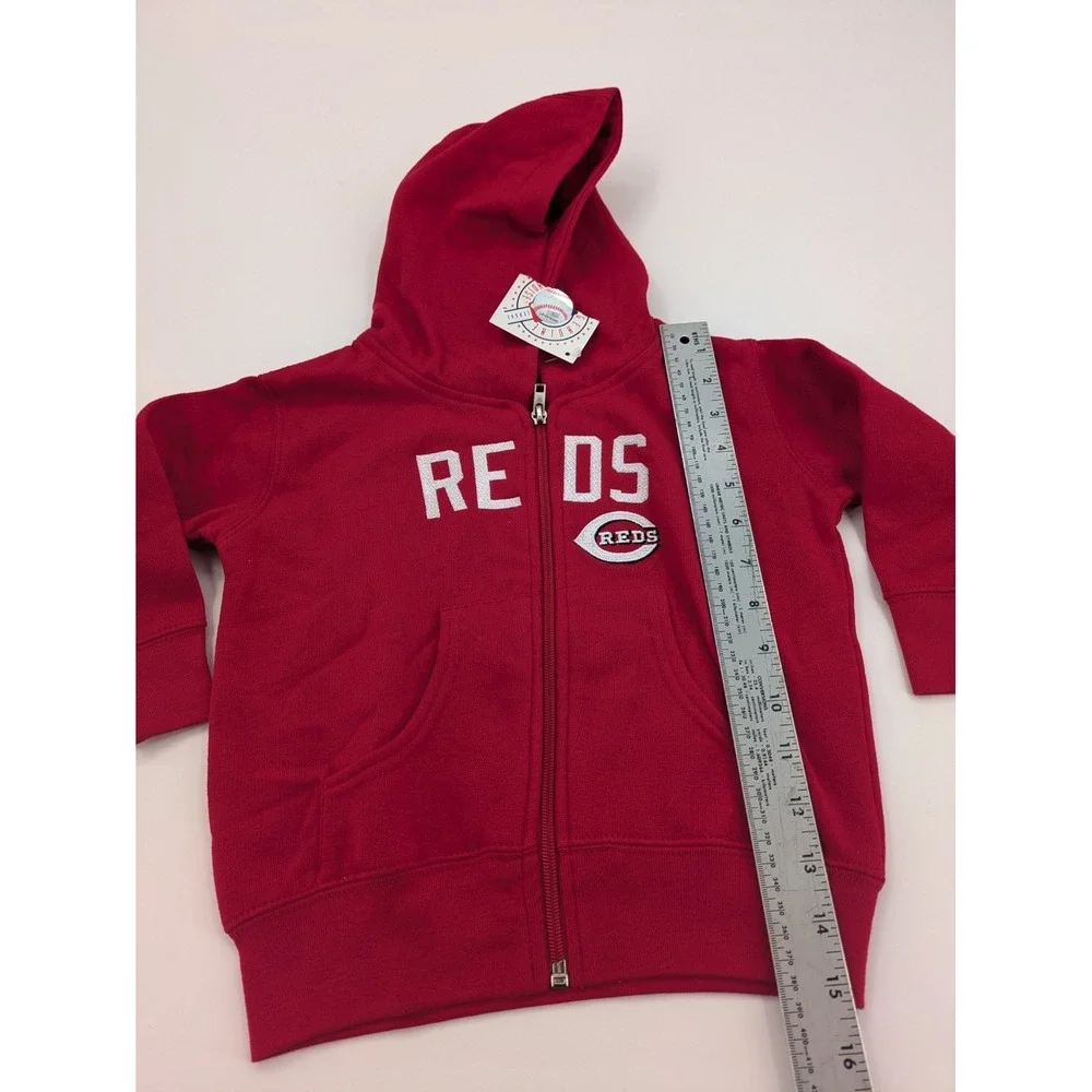 NWT Toddler Soft As A Grape Boston Red Sox‎ Full Zip Hoodie 2T Red
